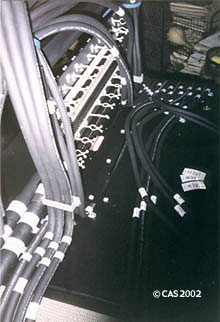 5-How multipair cable is set. Left view.