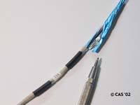 Using Scribe To Open Foil Shield