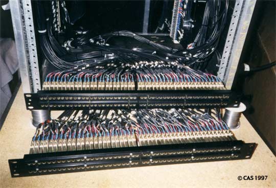 Bantam Patchbays in Transportable Rack. 